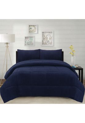 Imagen 1 del producto Cubrecama Corduroy Termico 2P - Azul Indigo