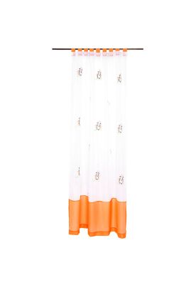 Cortina Velo Bordado Jx 140X230 Vaca