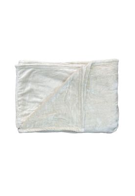 Frazada Hotelera Flannel Fleece 2 Plazas Crudo