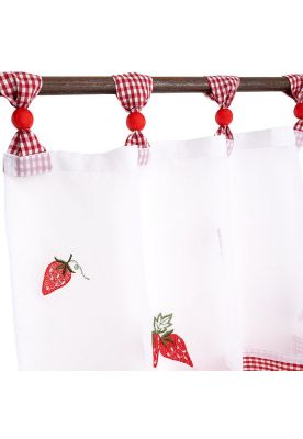 Imagen 1 del producto Cortina Velo Cenefa Frutilla Jx 135 X 45 Cm