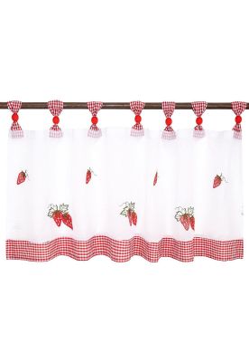 Imagen 2 del producto Cortina Velo Cenefa Frutilla Jx 135 X 45 Cm