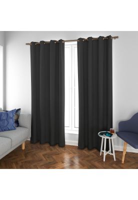 Imagen 2 del producto Set Blackout 2P Térmico Textura 140X220  Negro