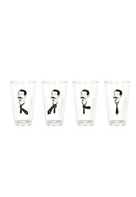 Set 4 Vaso Cerveza 14,9X6,2Cm Diam. 443,2Ml