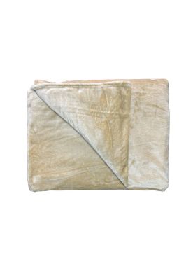 Frazada Hotelera Flannel Fleece 2 Plazas Camel