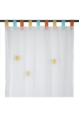 Cortina Velo Bordado Jx 140X230 Abejorro