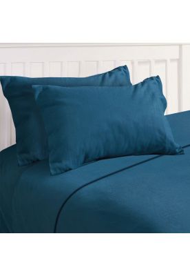 Imagen 1 del producto Sábanas Polar 1.5 Plazas Color Azul Petroleo