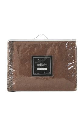 Imagen 2 del producto Frazada premium 70% lana 200 x 200 cm crudo oscuro