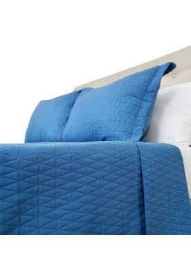 Imagen 2 del producto Cubrecama Microfibra Ultrasonic Liso King Indigo