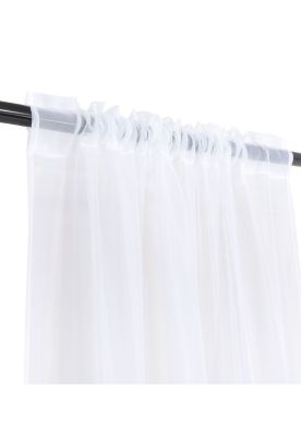 Set Cortina Velo Liso P/Tubo 140X220 Blanco