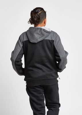 Imagen 2 del producto Teen Poleron Zip Hoodie Pionner Negro Gangster