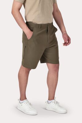 Gangster Bermuda Elasticado Clark Verde Oliva