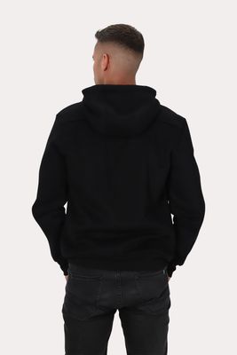 Imagen 2 del producto Poleron Full Zipper Fleece Block Negro Gangster