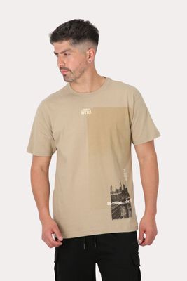Polera Mc Básica Camel  Beige Overcore