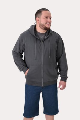 Imagen 1 del producto Plus Poleron Fullziper Fleece Loop Gris