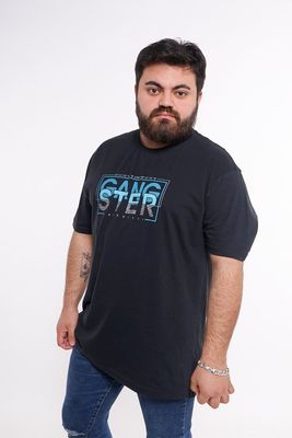 Plus Polera Mc Básica 1998 Azul Gangster