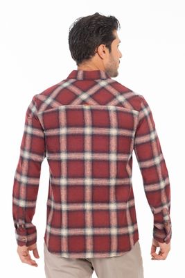 Imagen 2 del producto Camisa Ml Franela Redwood Rojo Gangster