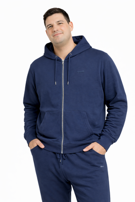 Imagen 1 del producto Plus Poleron Fullzipper Passage Azul Marino