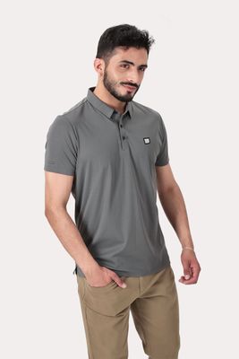 Polera Polo Poliamida Seneca Gris