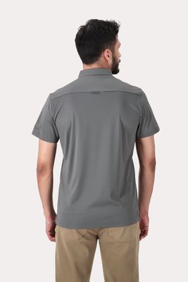 Imagen 2 del producto Polera Polo Poliamida Seneca Gris
