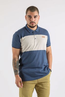 Polera Polo Destroy Azul Gangster