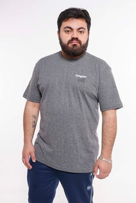 Plus Polera Mc Básica Pulse Gris Gangster