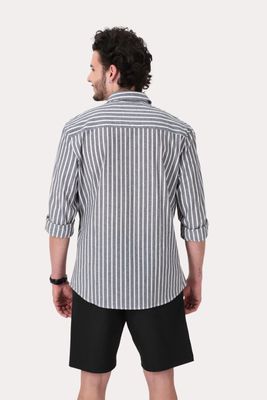 Imagen 2 del producto Camisa ML Fake Linho Buriti Azul Gangster