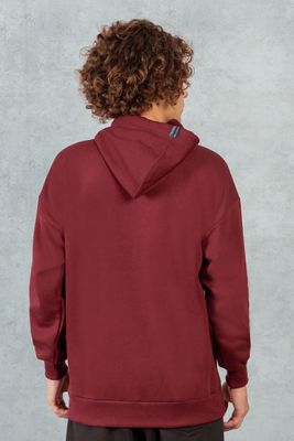 Imagen 2 del producto Poleron Hoodie Fleece Brute Rojo Overcore