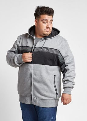 Plus Polerón Full Zipper Fleece Morse Gris Gangster