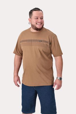 Plus Polera MC Basica Latic Café Oscuro