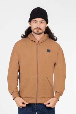 Poleron Full Zipper Fleece Nolus  Beige Overcore