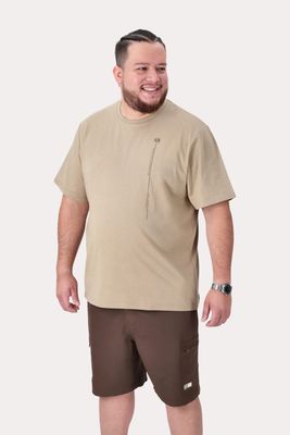 Plus Polera MC Basica Rocke Beige