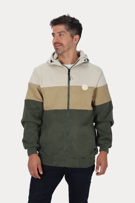 Poleron Full Zipper Peachy Verde Gangster