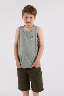 Teen Polera Sm Bavaro Gris Gangster