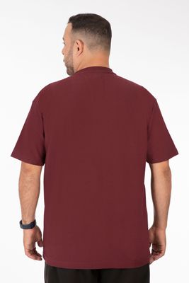 Imagen 2 del producto Plus Polera MC Textura Foggy Burdeo