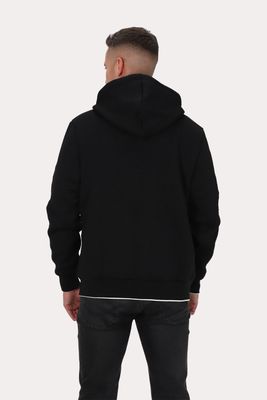 Imagen 2 del producto Poleron Full Zipper Jacquard Sherpa Nebula Negro Gangster