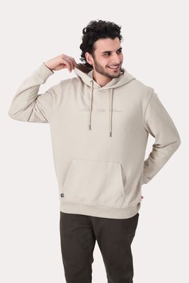 Poleron Hoodie  Fleece Inwood Beige