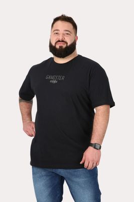 Plus Polera Mc Básica Force Negro Gangster