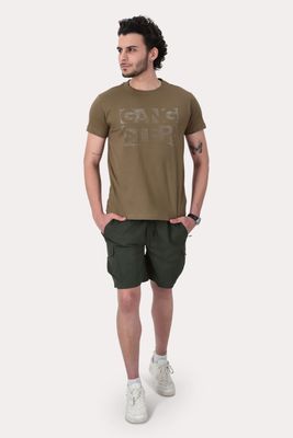 Polera Mc Basica Center Café Oscuro