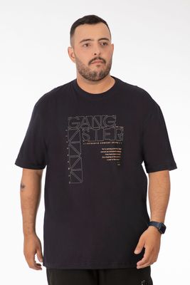 Plus Polera MC Basica Compton Azul