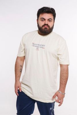 Plus Polera Mc Básica Malibu Amarillo Gangster