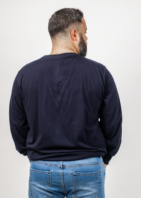 Imagen 2 del producto Plus Polera Manga Larga Hope Azul Marino Gangster