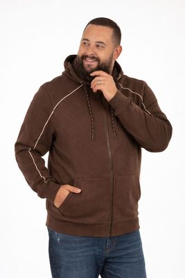 Imagen 1 del producto Plus Poleron Fullzipper Connect Cafe