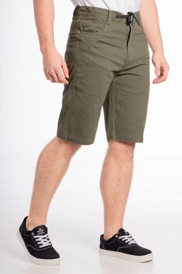 Short Canvas Bermudas Knee Verde Gangster