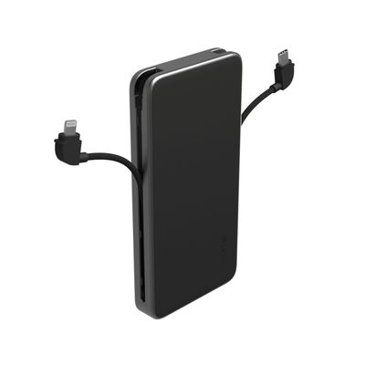 Batería externa 10.000 mAh con USB-C Lightning 30W Negra