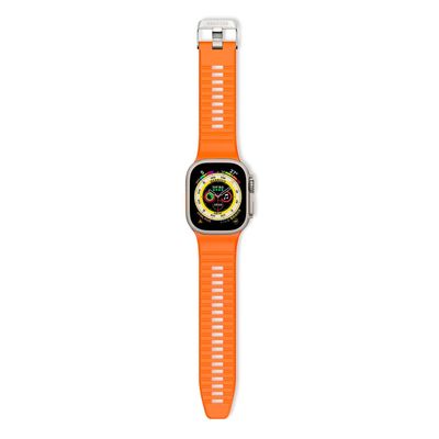 Imagen 2 del producto Banda para Apple Watch 49mm de Silicona UT Decoded Naranja