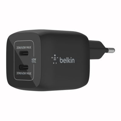 Cargador 45W Max 2x USB-C Belkin Negro