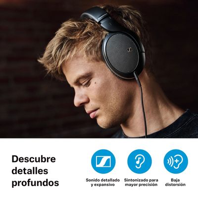 Imagen 2 del producto Audífonos Over-Ear HD 550 Sennheiser negro