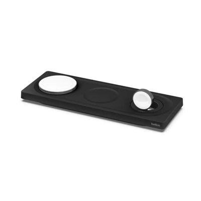 Imagen 2 del producto Cargador 3-1 plano BoostCharge MagSafe 15 W Belkin Negro