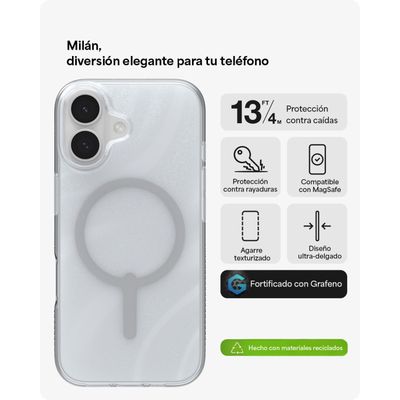 Imagen 2 del producto Carcasa Milan Snap para iPhone 17 Remolino de Glitter