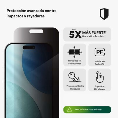 Imagen 2 del producto Protector de pantalla ZAGG para iPhone 17 Privacy XTR